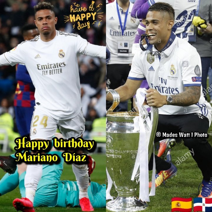 MadesWatt's tweet photo. #HABIDAY TO MARIANO 🇩🇴🇪🇸
Joyeux anniversaire 🎂🎁 à l'attaquant du Real Madrid: Mariano Díaz Mejía qui souffle bougies aujourd'hui. Il a joué avec toutes les catégories jeunes du Club.
Bon 2⃣7⃣e anniversaire à lui.
#HALAMADRID 👉 🇪1⃣ 🏆3⃣ 🇸👈 https://t.co/EqaJEXK6vT