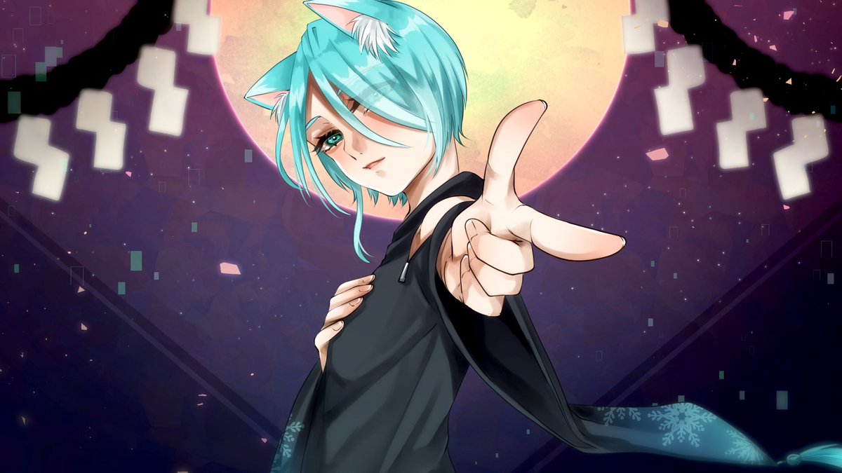 宵月ゆきあ よいゆきあーと Vtuber いつもとちょっと違うかっこいい 透霞はる汰 低浮上のイラスト