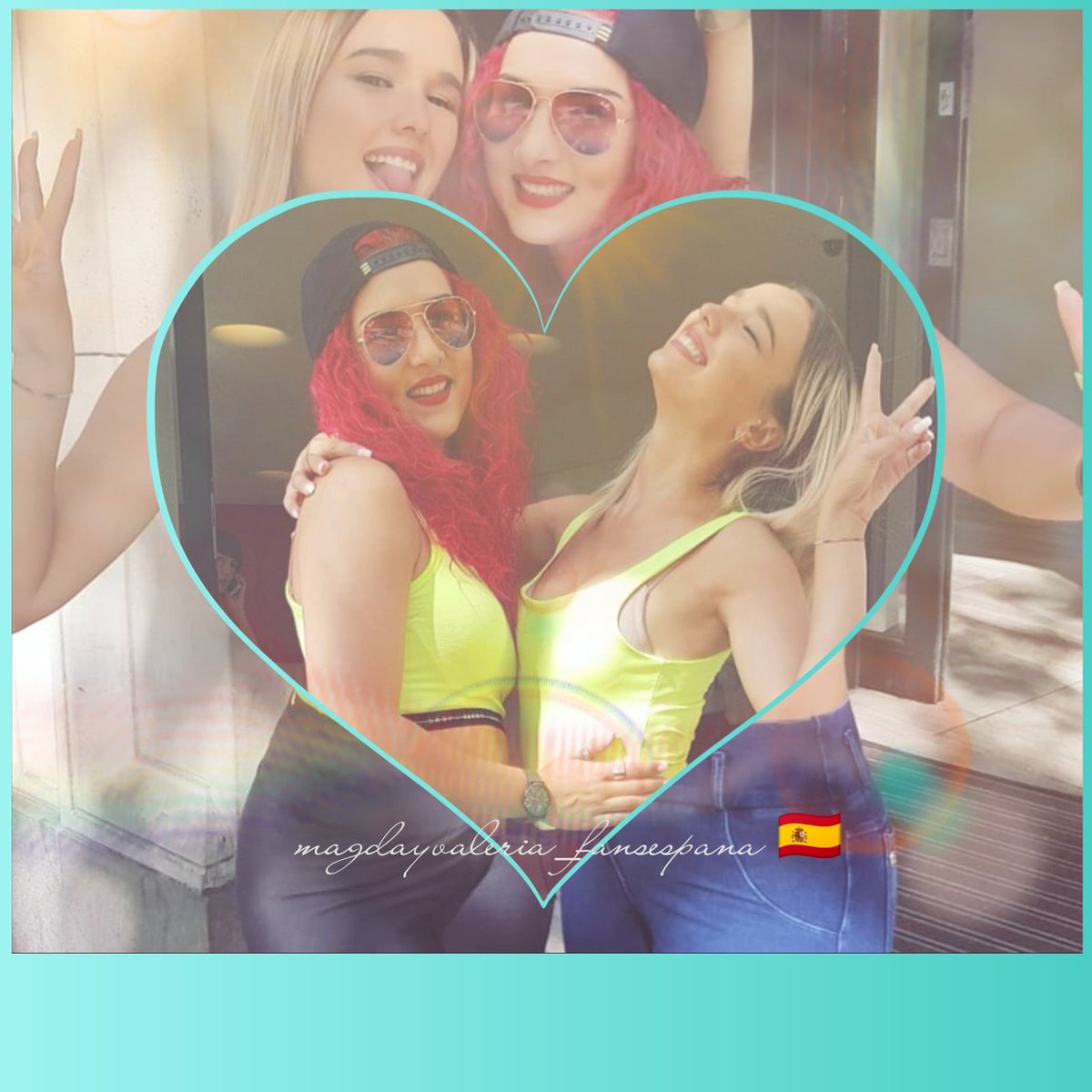 MFansespana's tweet photo. 🇪🇸 Empezamos el sábado con mucho amor. Sigan a Las Mejores Bachateras del Mundo en sus cuentas oficiales ⬇️ ⬇️ ⬇️ ⬇️ ⬇️
IG@magdaliuzza @valeriabartolini @magdayvaleria_official
FB Magda&amp;Valeria
YT Magda&amp;Valeria Bachata Dance 💃 💖 😍 🔥
#magdayvaleriasinfronteras #emenvi https://t.co/oMJdWCMVak