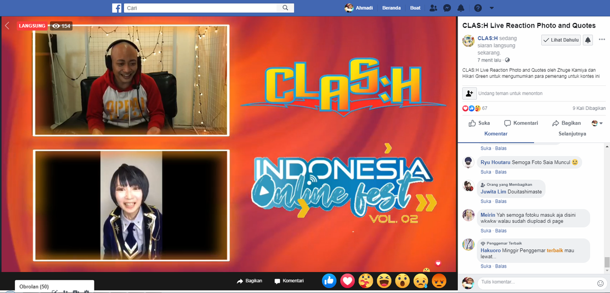 sudah mulai sekarang
facebook.com/clashcosplay