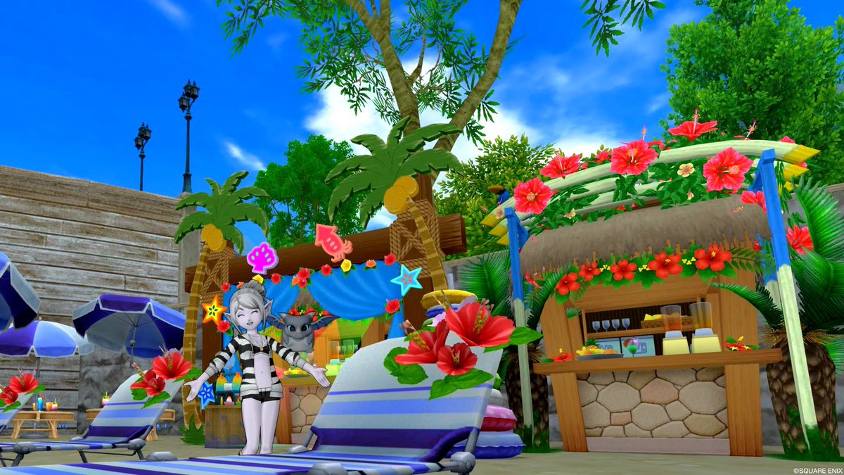 Show 公式 もがちゃんちのマイタウンでも夏始めました ビーチに初めて庭具を置いた ドラクエ10 Show 公式 もがちゃんちのマイタウンでも夏始めました ビーチに初めて庭具を置いた ドラクエ10