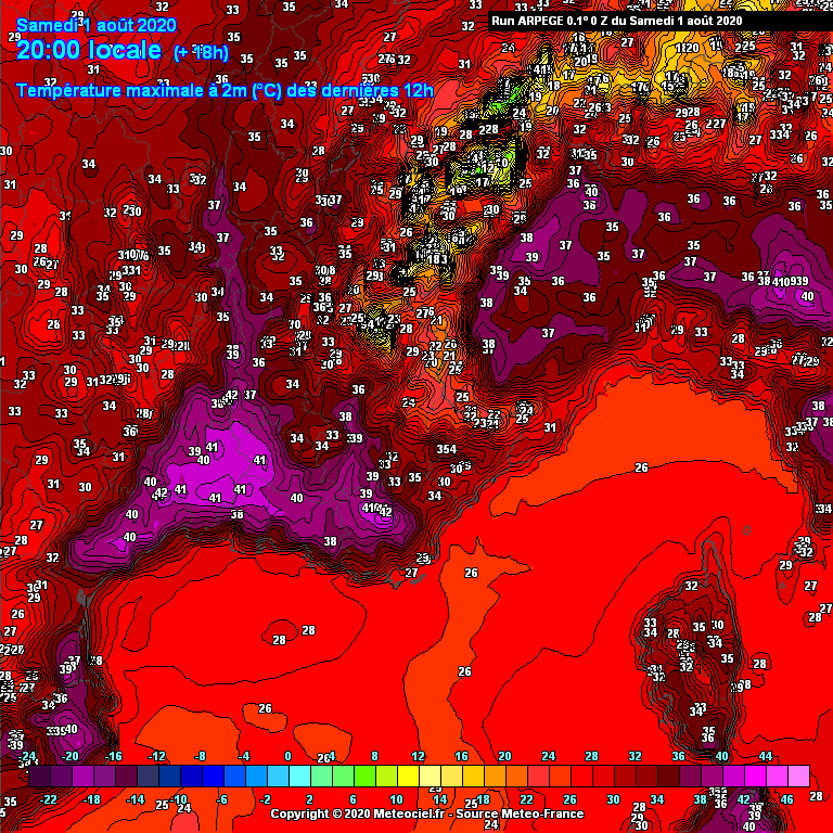Guillaume Sechet On Twitter Derniere Journee De Canicule Ce Samedi Regressant Dans Le Sud Est Et Notamment Sur Le Languedoc Et Basse Vallee Du Rhone Pointes Comprises Entre 40 Et 42 C Sur