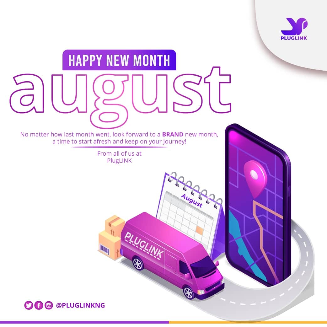 PlugLinkNG's tweet photo. It's a beautiful day
It's a beautiful week
It's a beautiful Month
We all at Pluglink wish our customers a very beautiful month ahead.
#Pluglink #August2020 #branding https://t.co/DXeyScXUbW