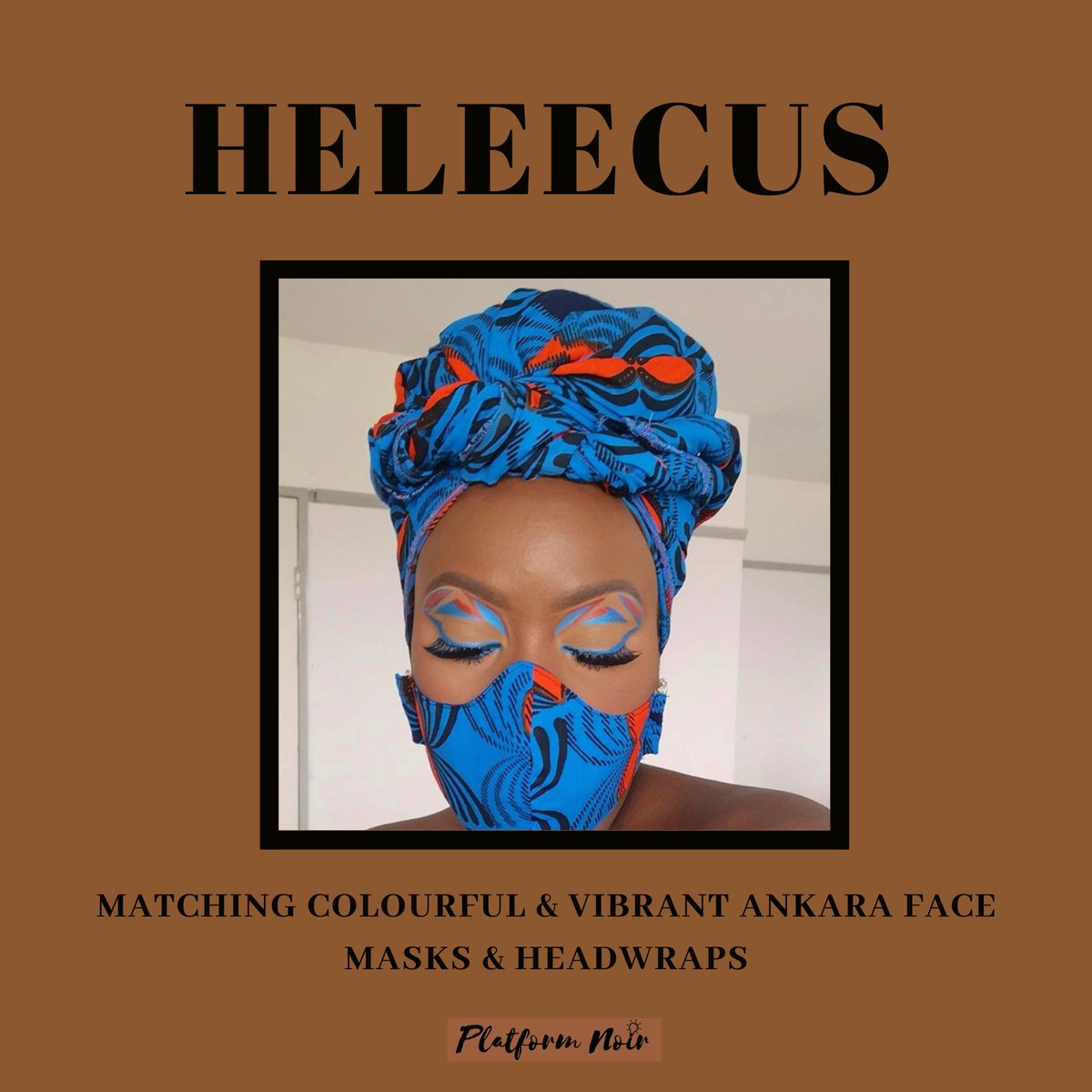  @HELEECUS Matching colourful & vibrant Ankara face masks & headwraps https://www.heleecus.com/  https://instagram.com/heleecus?igshid=gugvz4f4tqo0