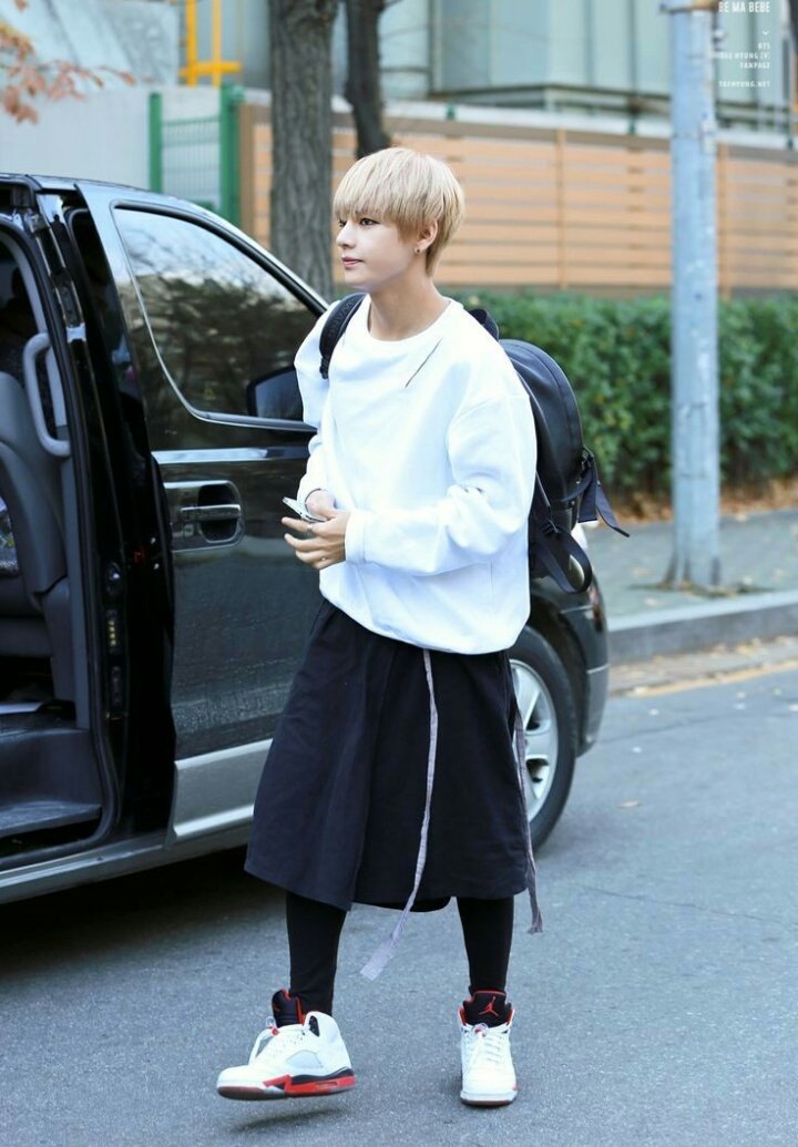 Taehyung wearing skirts is a whole new cultural reset.