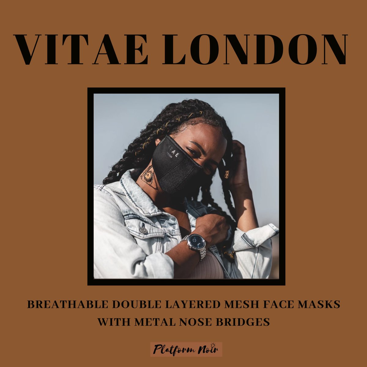  @VitaeLondon Breathable double layered mesh face masks with metal nose bridges  https://vitaelondon.com/  https://instagram.com/vitaelondon?igshid=qa0we1ba0cw5