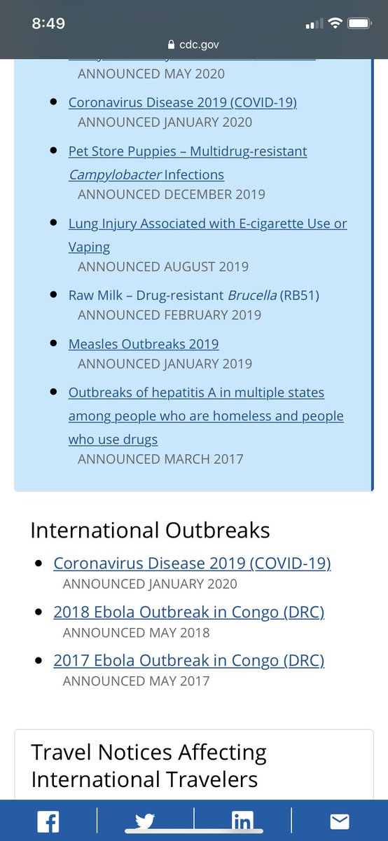 Misbumblebee's tweet photo. @cdcgov Why isn’t this listed on your website as an outbreak? https://t.co/QdnZUiscWd