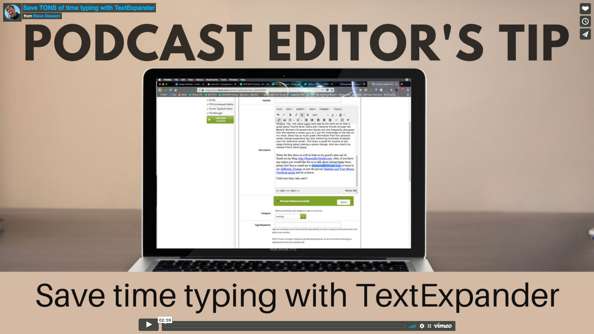 Would you pay $3 a month to save an hour of work? You would if you made more than $3 an hour - and I bet you make way more than that.

Here's how I save at least an hour a month with the TextExpander app. 

Watch this: stevestewart.me/save-tons-of-t…