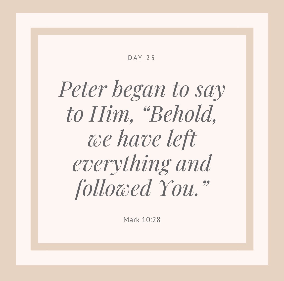 UCatOKSTATE's tweet photo. - Day 25 -
Continue this prayer by specifically naming some things you need to leave so that you can follow Jesus more wholeheartedly. Commit to His calling for an undivided heart and purpose. https://t.co/dHCmeCnid8