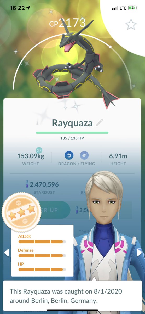 75Tl40x3's tweet photo. Whoah ... my second #ShinyRayquaza today ... thank you ⁦⁦@HateLikeIt⁩ 🙏 #PokemonGO #PokemonGoRaids #PokemonGoRaidInvites https://t.co/I90Rz0IqPF