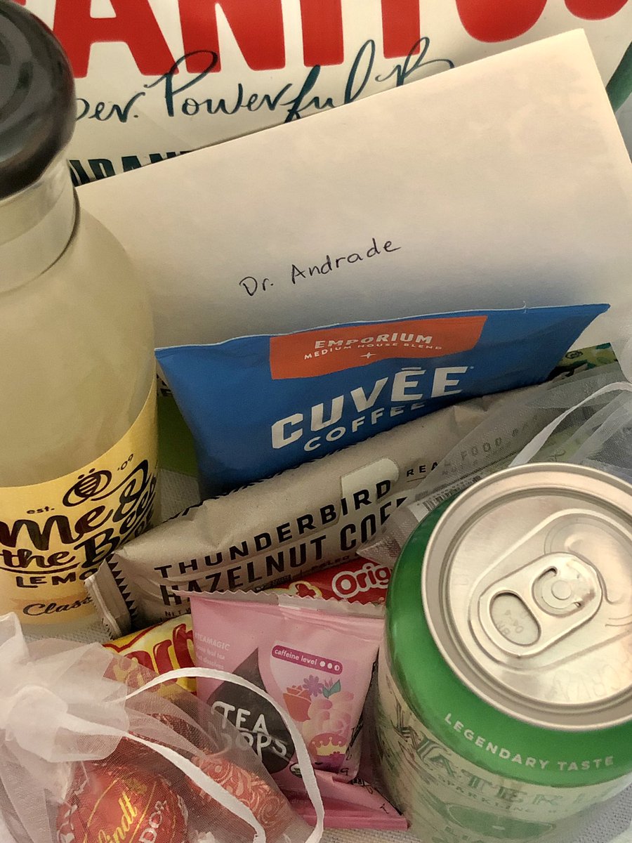 drliway's tweet photo. Thanks for this wonderful care package from the Dell Med Pediatrics Faculty 🥰 @DellMedPeds @dellmedimres https://t.co/21AM5CrdCO