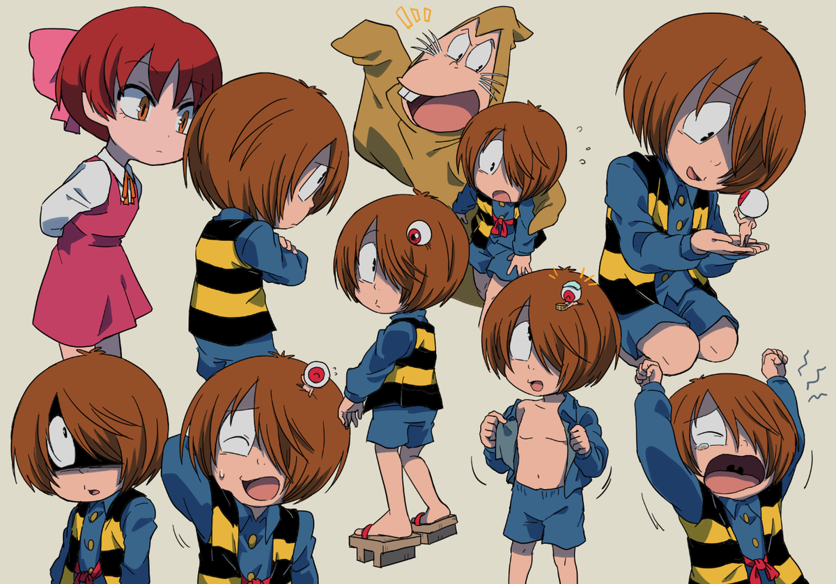 ネコ娘 「これは別所に載せた5鬼太郎 」|Sakiko🐌のイラスト