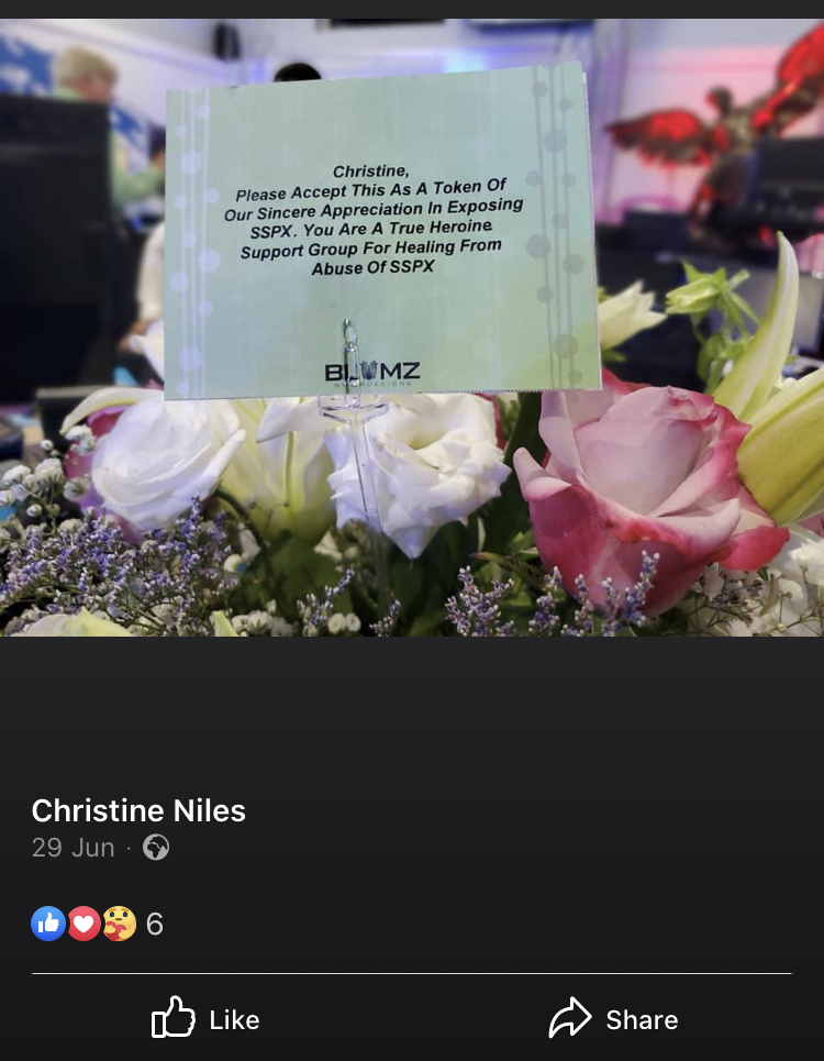 HeloryYves's tweet photo. @sspx @Church_Militant @ChristineNiles #Narcissist
#JassyJacas #HannahMerz #FrDuverger 
Notice #ChristineNiles posting about herself being a “true heroine” on different social media. https://t.co/UfMFLVj9WR
