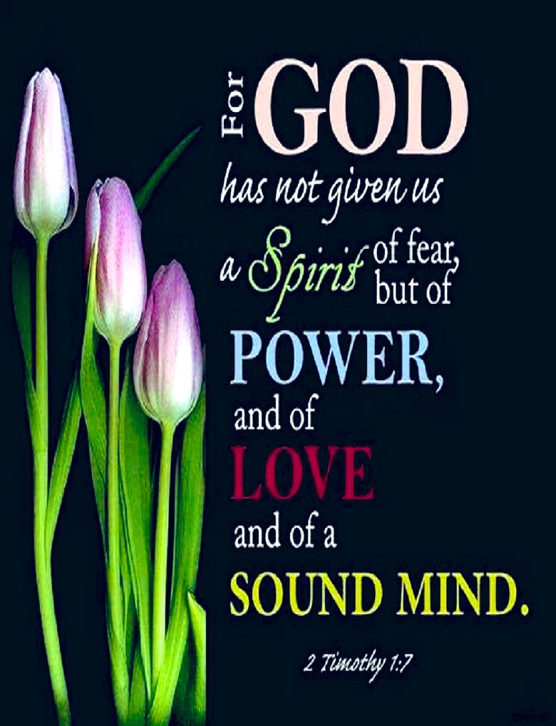 thou has not given me the spirit of fear