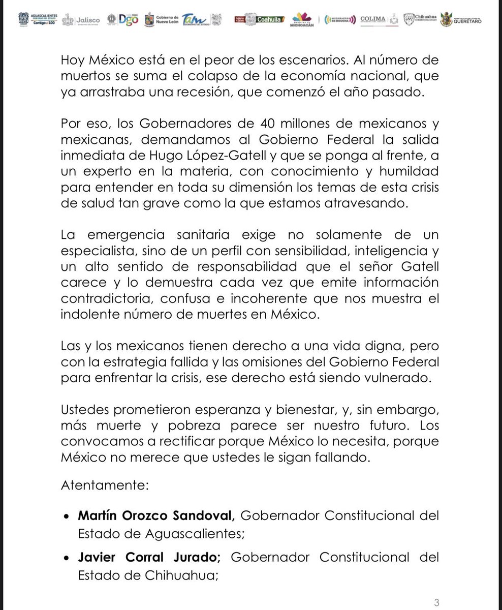 FerBetancourt9's tweet image. Como sociedad civil tenemos que unirnos a la petición de los gobernadores que están pidiendo la salida de @HLGatell. 

Urge seriedad en el tema de la pandemia. Basta de tener al frente a este payaso. 

#HijasDeLaMx 
#HijosDeLaMx