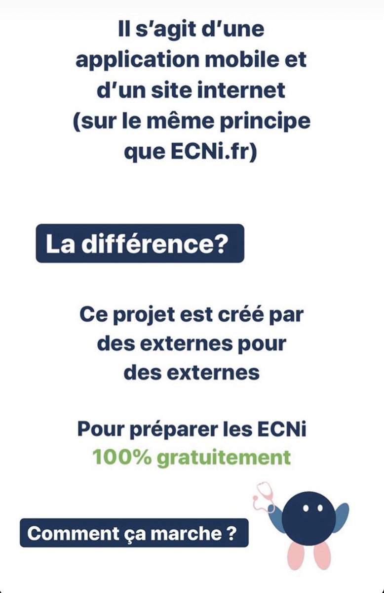 freecn_off's tweet photo. Hey les externes en médecine !
On a un beau projet à vous présenter pour réviser vos ECNi gratuitement. 

https://t.co/BWWEiQ83Yz quesaco ? On vous explique tout ici ⬇️

#ecni #Ecn https://t.co/spy6ygGqCE