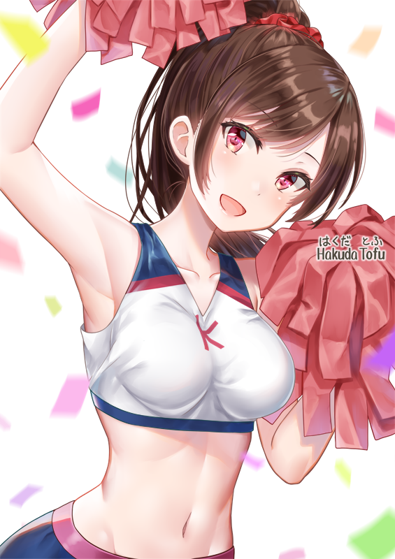 「チア衣装の水原千鶴ちゃんを描きました?
#彼女お借りします #かのかり 」|はくだ　とふのイラスト