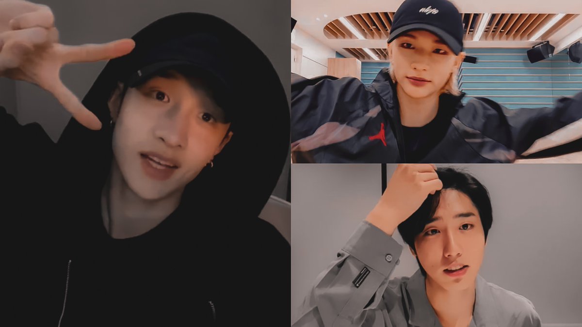 skzvintage's tweet image. virtual hug is a skz thing now 🥺