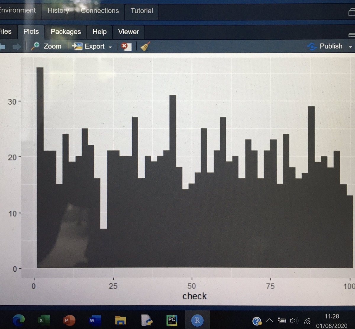 fleetoffoot97's tweet image. Just created my first function in  #R and it’s the #excel RANDBETWEEN function but with with three arguments.

Even tested the distribution in #qqplot 

Feel quite chuffed! 🤓
#beginner