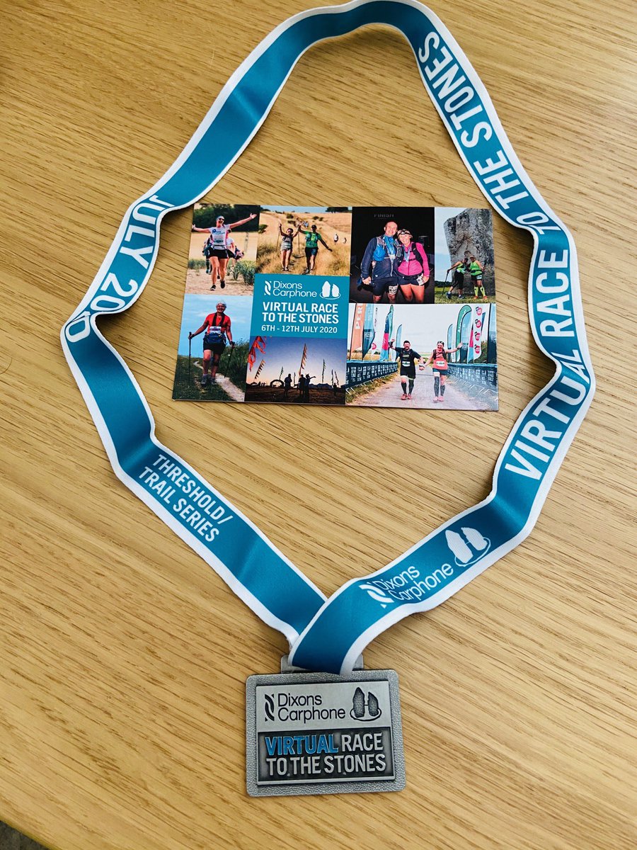 guypbutler's tweet photo. Marathon medal arrived for the #VRTTS @RaceToTheStones 🏅 https://t.co/WZG5fG8yz1