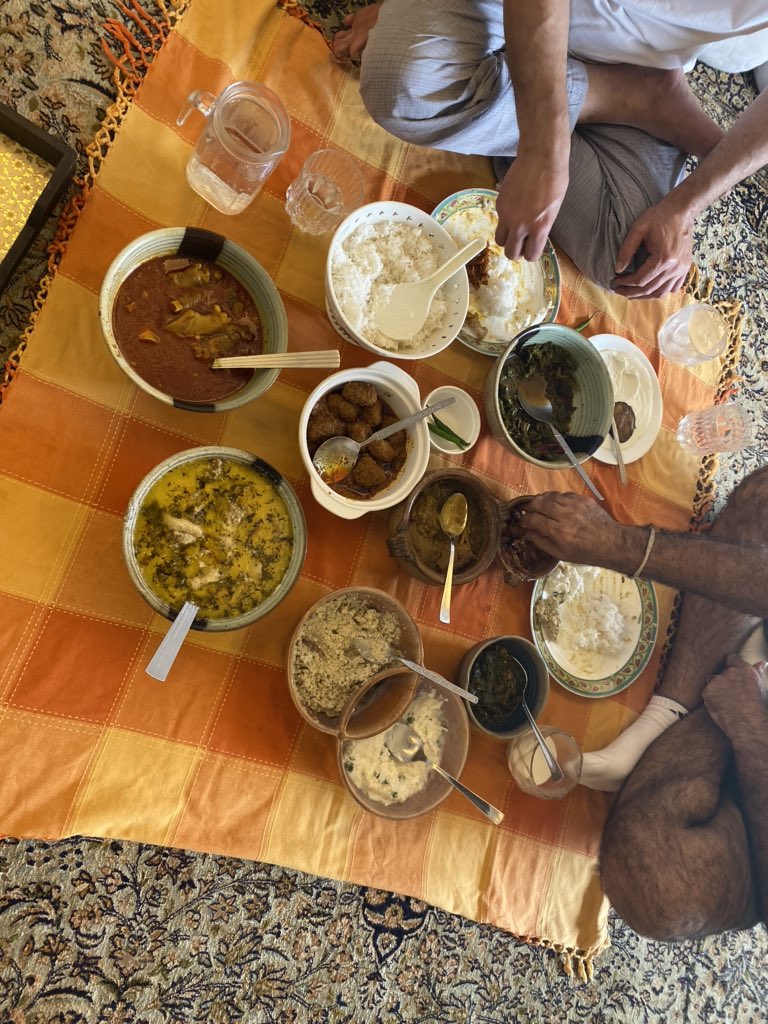HaseebDrabu's tweet photo. Eid lunch with my childhood buddy, Abhay Aima. Friends for 50 years, he is the most chilled out kashmiri I know! AimaSaab has been the chief protagonist for many a bedtime story for my son! https://t.co/DVBFtWLKnm