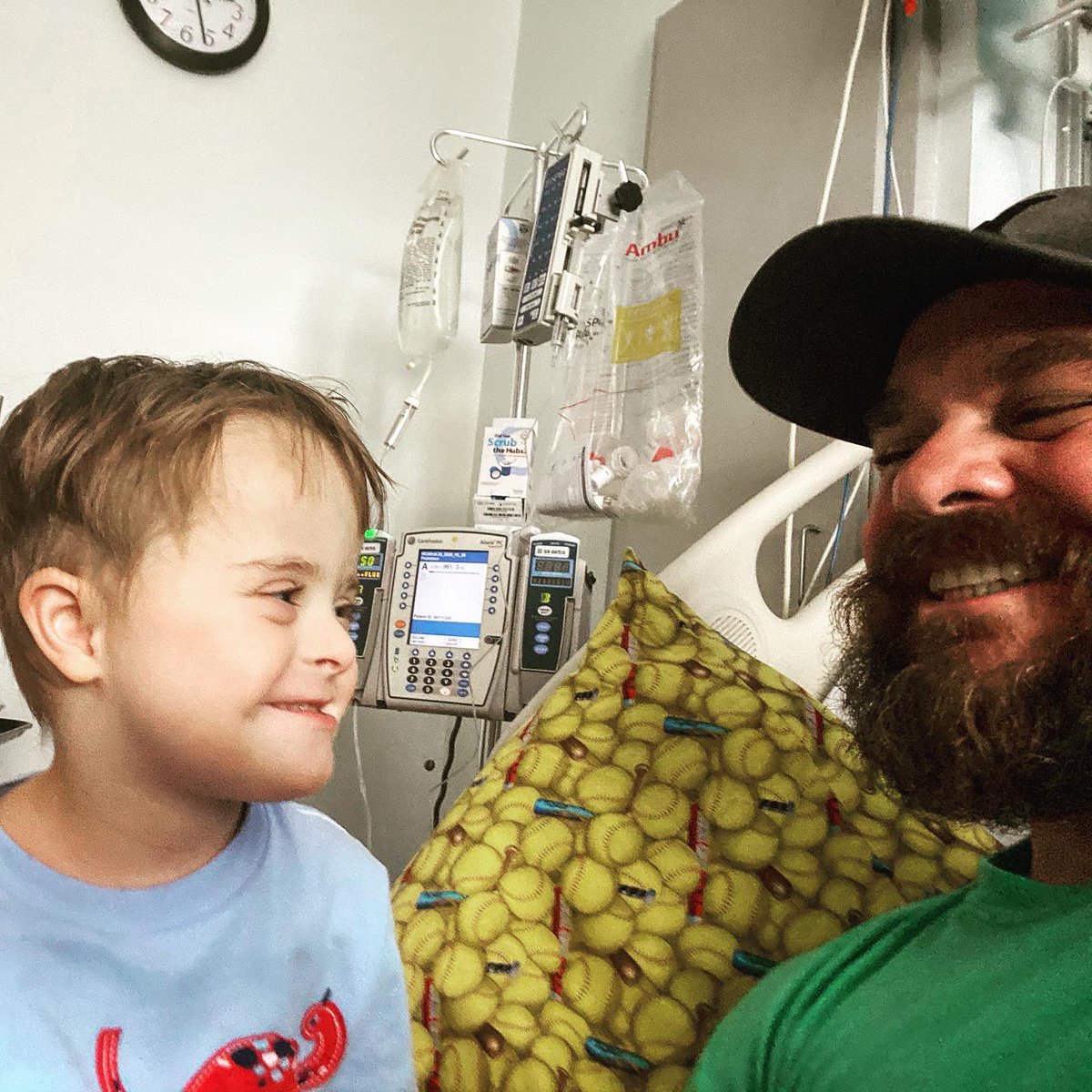 Grahams_jrnyDS's tweet photo. Graham got to come home yesterday! It’s been whirlwind since we found out about the Leukemia. I like the oncologist’s where were at, and they have a plan to attack the cancer in my baby. #prayforgraham #Downsyndrome #gograhamgo #love https://t.co/nc4c2RD01N