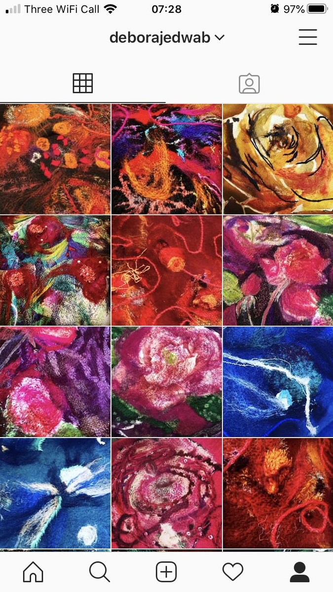 DebsJedwab's tweet photo. Just a few of my textile artworks created during lockdown - follow me on Instagram ‘deborajedwab’ #NEEDLEFELT #needlefelted #needlefelting #embroidery #textileart #wallart #colourpop #colourwow #deborajedwab #talent #followme #yummycolours #felt #vibrant #movement #joyous https://t.co/LJYwPPx4Cl