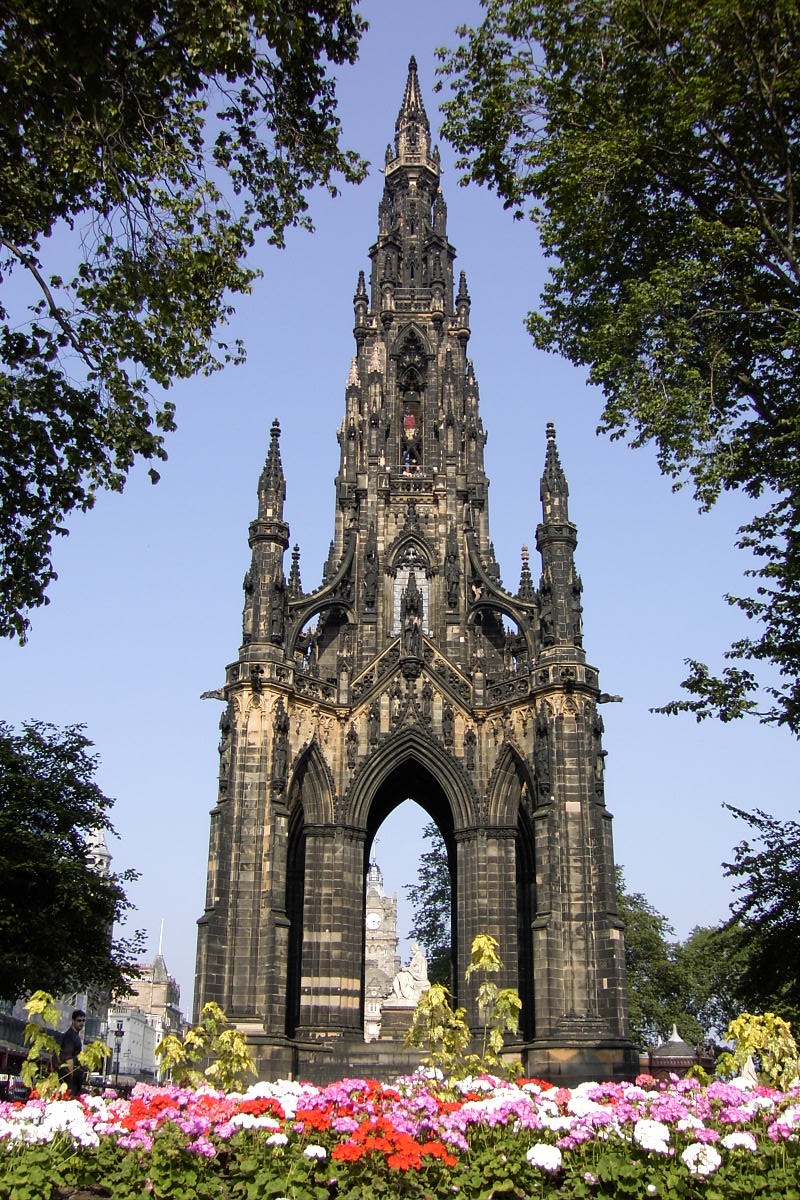 On this day in 1844: the magnificent Scott Monument was completed in Edinburgh. The world's largest monument to a writer (Sir Walter Scott), it stands at over 200ft high.