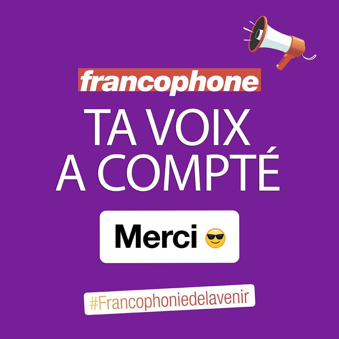 OIFrancophonie's tweet photo. Vous avez été plus de 10 000 à faire entendre votre voix lors de notre grande consultation jeunesse. Merci d’avoir contribué à construire la #Francophoniedelavenir !
Découvrez une première synthèse https://t.co/gD0Z5fUQVm https://t.co/rZd0A5Y8Sk