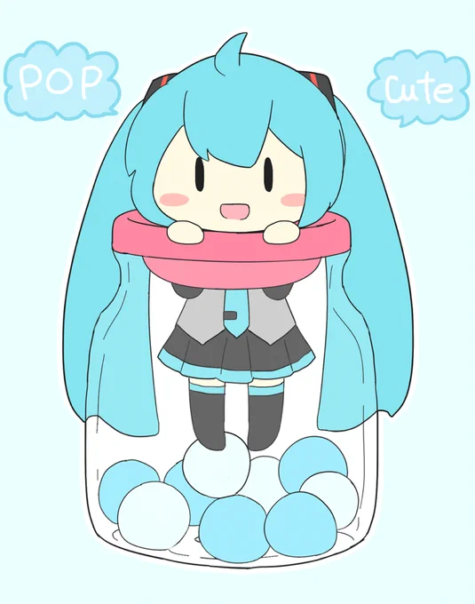 キャンディボトルなミクさん♪ 