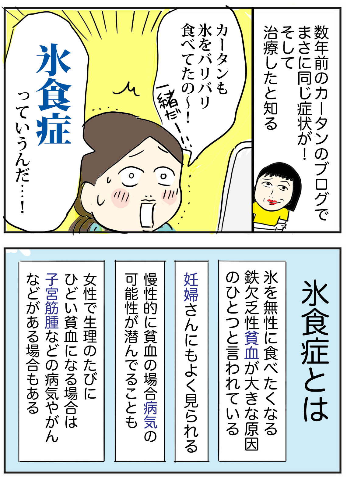 ナナイロペリカン ブログ更新しました 氷食症 バリバリ氷を食べるのがやめられない 氷が食べたくて 貧血や生理が重いなどの症状があるかたはぜひ一度病院へ T Co B929d8iuf6 詳しくはブログに