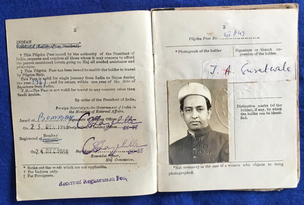 AanchalMalhotra's tweet photo. The Pilgrim Pass was issued at Bombay on 23 December 1966. The Departure and Arrival stamps from Bombay to Jeddah read ‘17 January 1967’ and ‘8 April 1967’ respectively. Also, instructions to pilgrims were published in three languages, English, Urdu and Bengali. https://t.co/jJDu5dWBPK