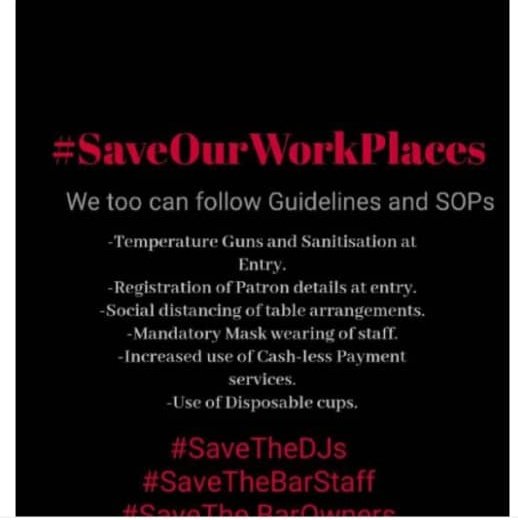 DeejayLolah_ug's tweet photo. Please #SaveOurWorkplaces we too can work while following the measures. #savethedj #yoqueendj #kampalazswthrt https://t.co/0DHtLby3DV
