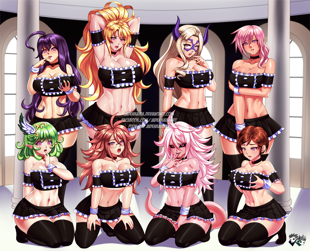 HAREM COMMISSION TIME Various Harem Girls in Maid outfit and Hypnotized/Min...