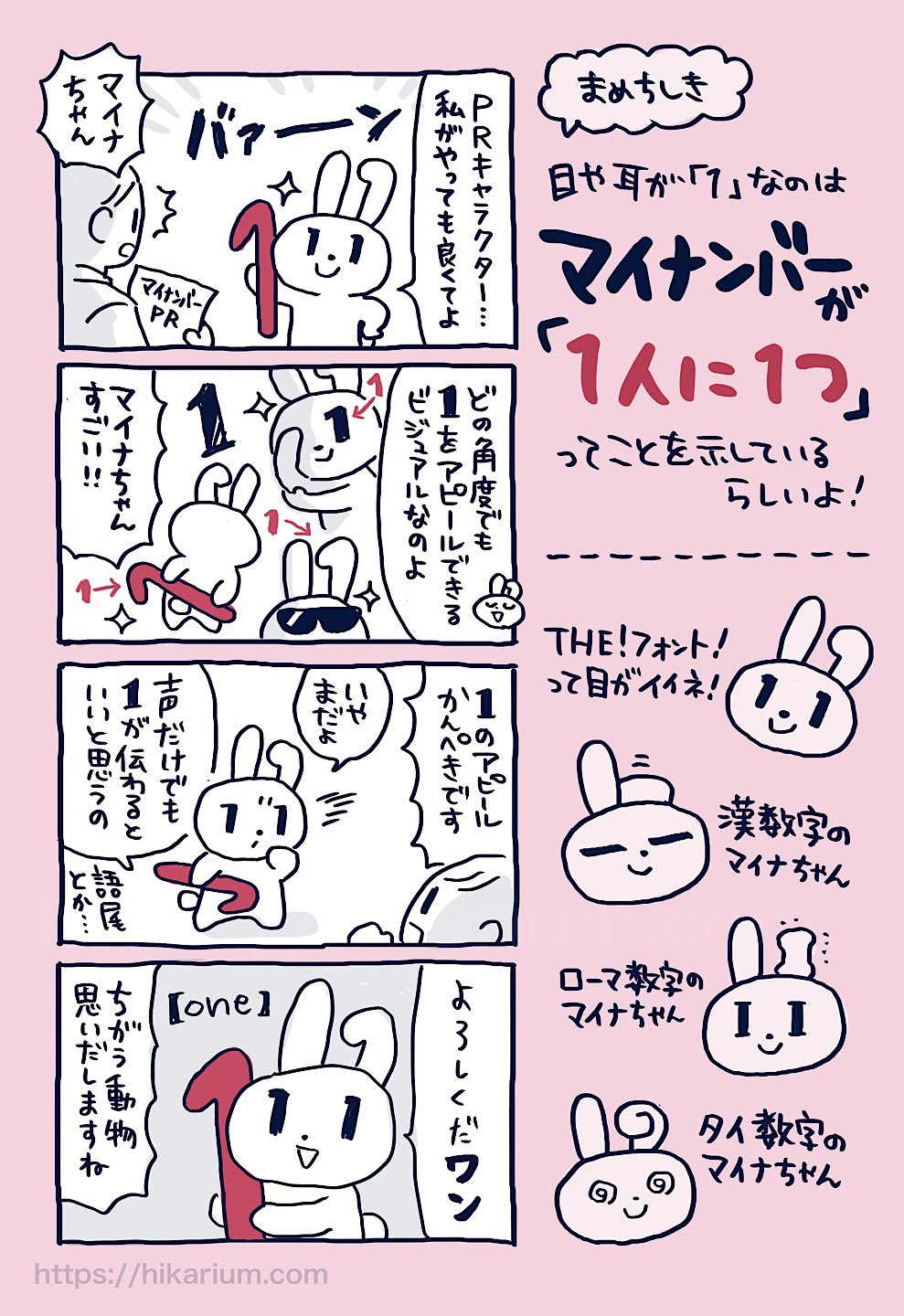 ヒカリビタミン 絵 マイナンバーカードのうさぎ マイナンバーのロゴマーク兼prキャラクター マイナちゃん がかわいいぞ って話をします かわいいぞ