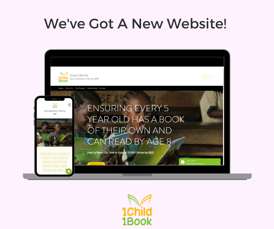 We have a new website! Check us out and sign up to support and keep in touch with us. buff.ly/3155b7d #1Child1Book #Literacy #Education #Africa