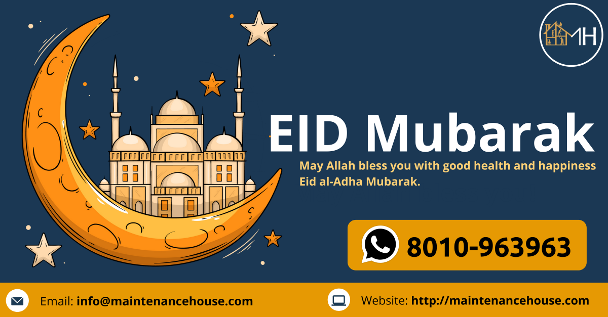 MaintenanceHous's tweet photo. May Allah bless you with good health and happiness.
Eid al-Adha Mubarak.

- Maintenance House &amp; Team

#Eid2020 #EidMubarak #Eid-al-Adha2020 #EidMubarak2020 #EidAlAdha2020 #EidMubarak #EidAtHome https://t.co/pkw76igTLs
