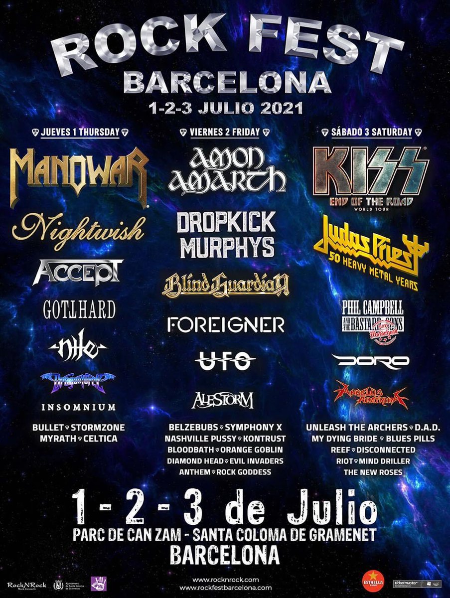 The poster for <a href="/RockFestBCN/">RockFestBCN</a> next year looks 👌
