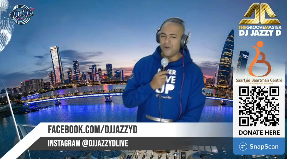 GoodHopeFM's tweet photo. Hats off to The GrooveMaster @djjazzyd for dropping an incredible set at our #GHFM55 #Big55VirtualConcert
Stream is available until 9pm tonight: https://t.co/86nzrq6Rm4 https://t.co/uDWJqoWx2L