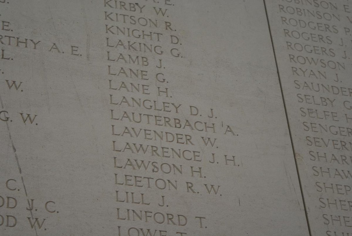 In this attack, the 8th Lincolns initially recorded 106 men missing with 46 wounded and 10 killed. We now know 57 men of the 8th Lincolns died on 31st July, of whom only 4 have known graves. The rest are remembered on the Menin Gate in Ypres, including Augustus Lauterbach.
