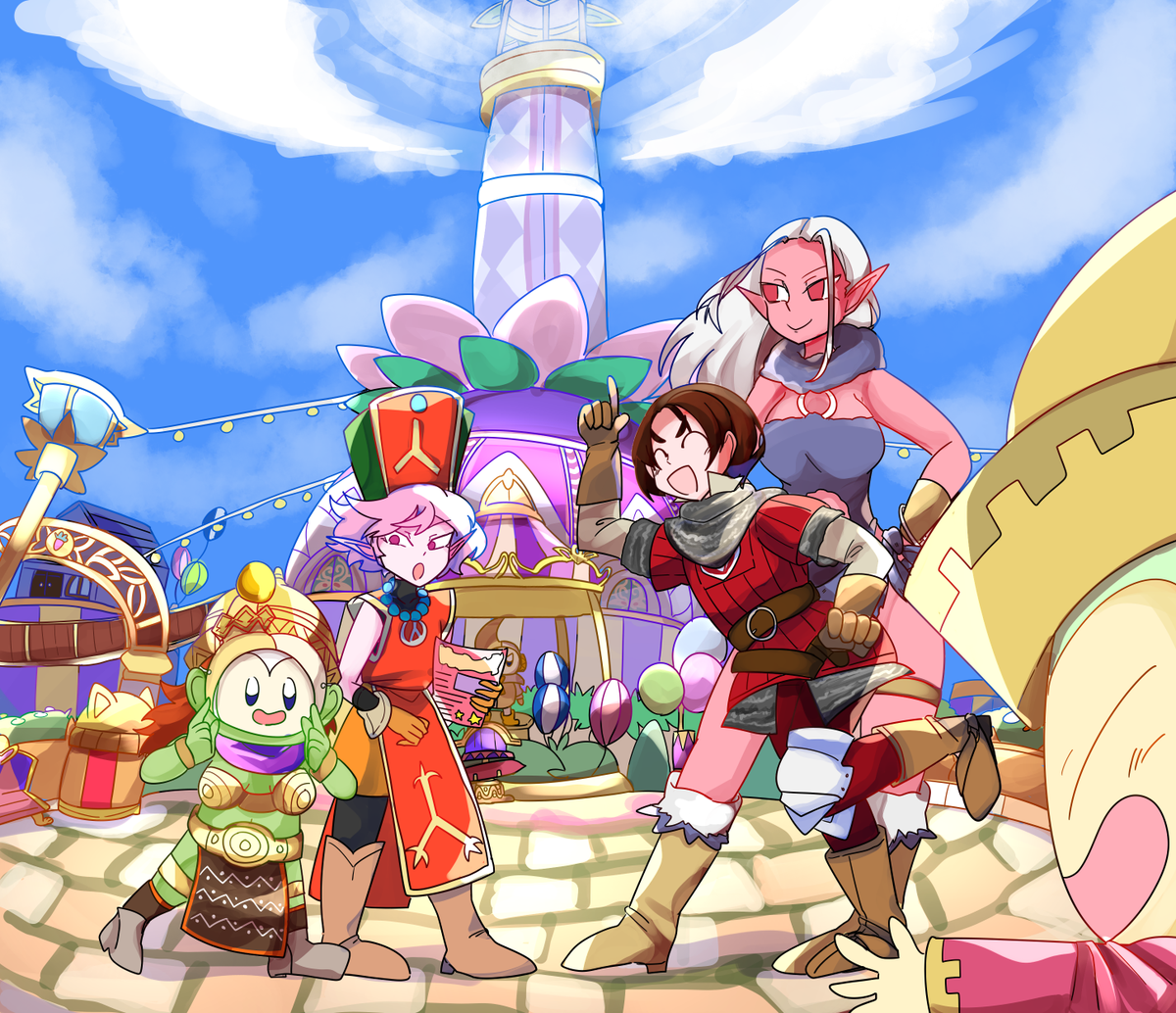 れいん みんなでつくるdqx覧会 ドラクエ10 Dq10 貼るの流れになってるので私も クリア後の宇宙船アルウェーンで楽しい旅をしているエックス君たちです