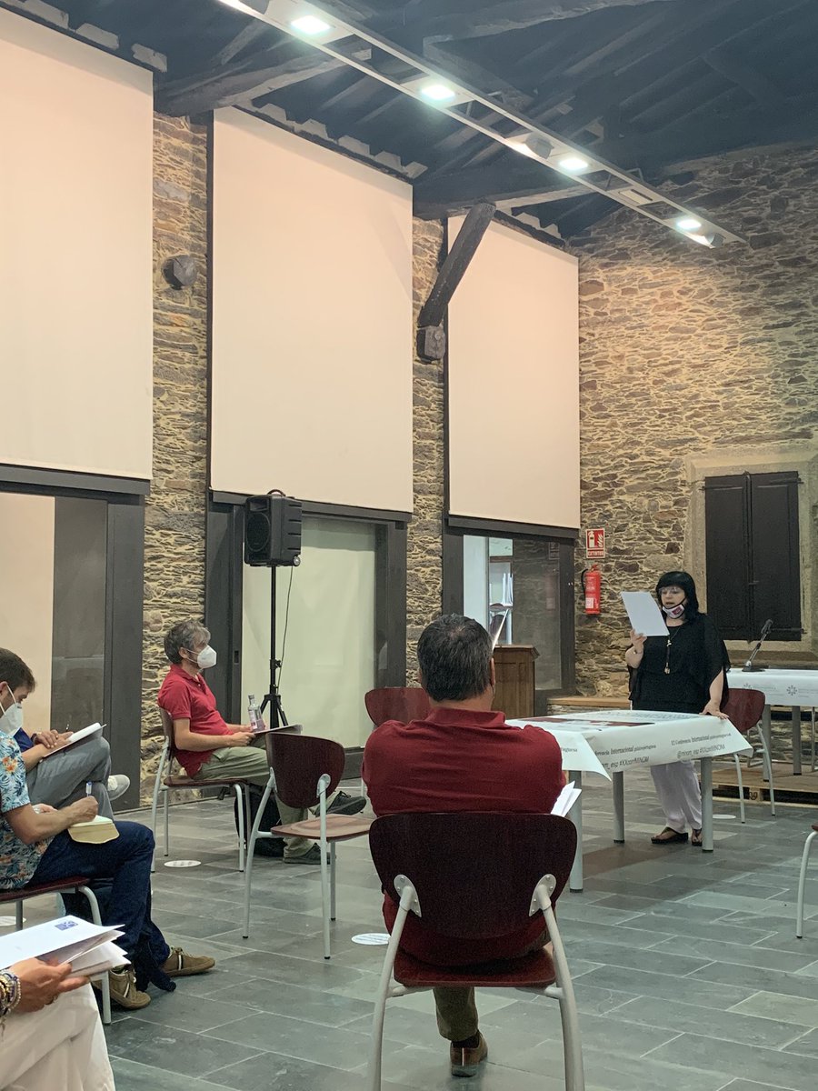 minom_esp's tweet photo. Metodología participativa para concretar el texto 🗣Declaración de Lugo👥 entre todos los asistentes al encuentro presencial del #XXconfMINOM en @PazodeTor #MuseologíaSocial #MINOMEsp https://t.co/zXnmkscgcw