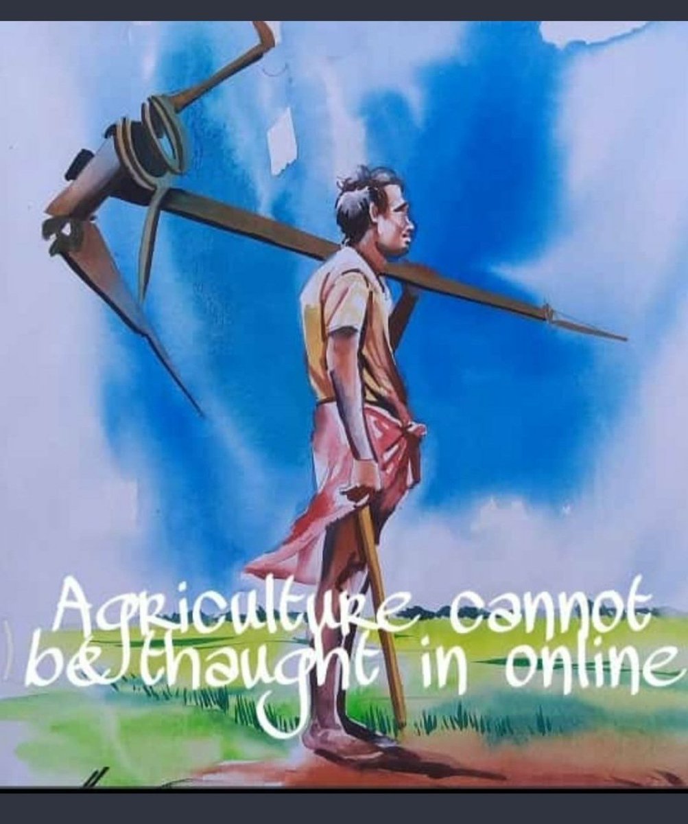 Chetangouda14's tweet photo. Do you think agriculture education can be taught online? Without that of practical knowledge are you guys crazy, admist that conducting online exam for agriculture students #saveagriculturestudents #saveagrarians @CMofKarnataka @bcpatilkourava @icarindia @ugc_india @drashwathcn https://t.co/AddiXKMECo