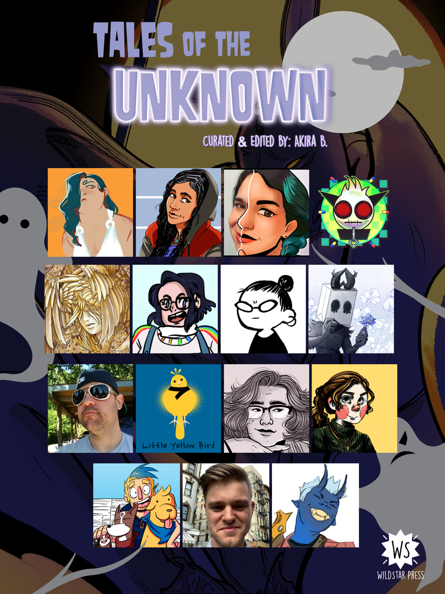 WildStarPress's tweet photo. Tales of the Unknown is out now!! 
The original comics anthology is 80+ pages of myths and legends about cryptids and monsters alike.
Throughout the month we'll be sharing sneak previews from each creator! 

KS: https://t.co/Kaqw9CjsRH https://t.co/1shZi3LEvn