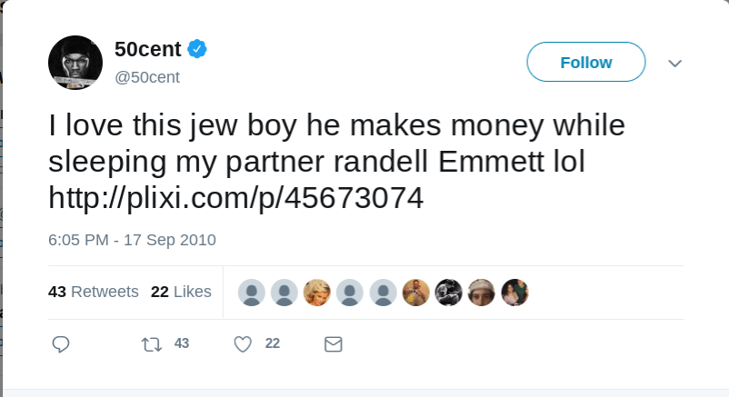 jbraica's tweet photo. #lalakent @VanderpumpRules @50cent 

Remember 50 is an anti-semite.

But honestly all of these people are scum https://t.co/glHfZGv4wA