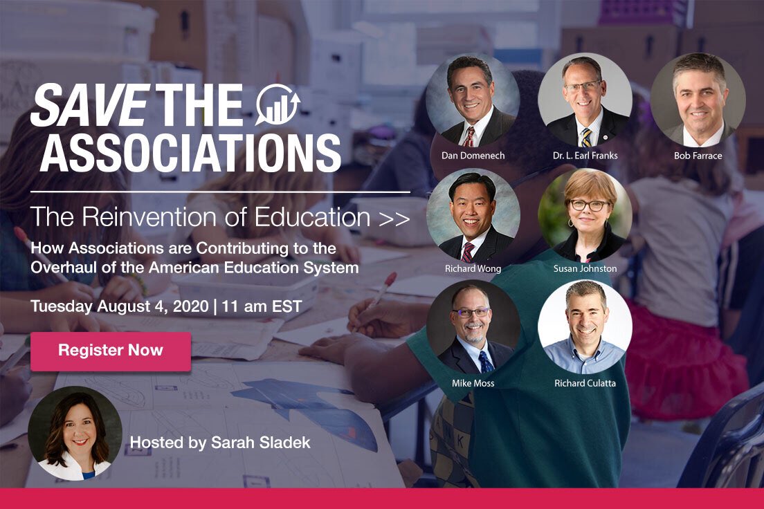 You are invited to a @SavetheAssocs virtual summit addressing the future of education and how associations are managing crisis, advocating, supporting members, and influencing widespread change. Be sure to reserve your spot now! bit.ly/30FhG9A <a href="/NAESP/">National Assoc. of Elementary School Principals</a> <a href="/AASAHQ/">AASA</a> <a href="/NASSP/">National Assoc. of Secondary School Principals</a>