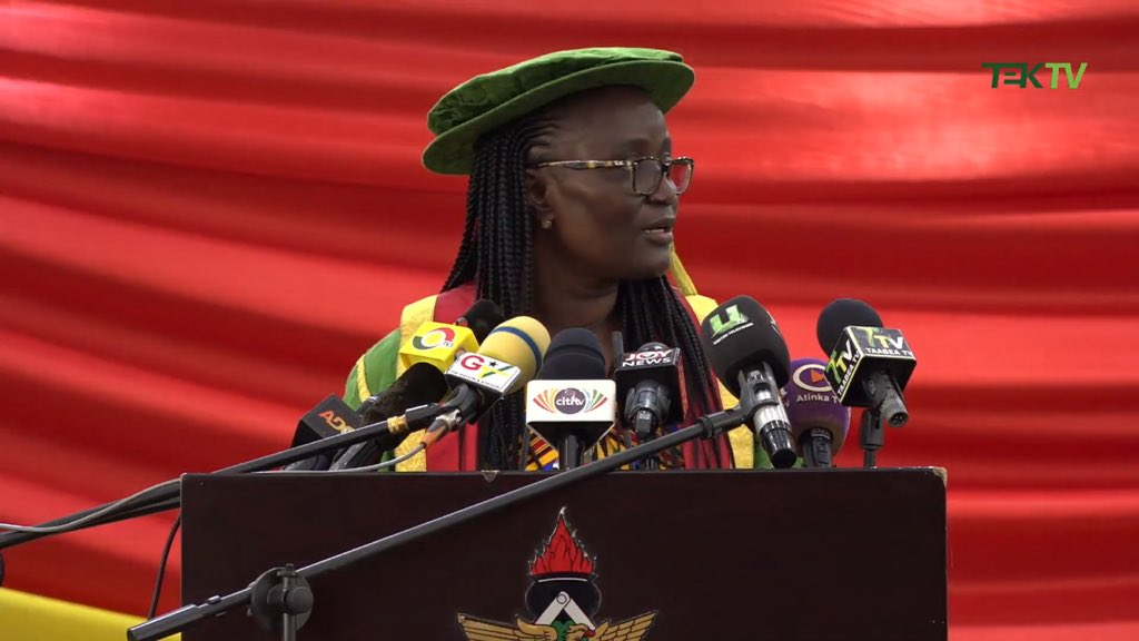 "Even in the midst of the pandemic, we will work to improve our ranking as a school. I will also enhance the international visibility of our school." 

- Prof. [Mrs.] Rita Dickson [VC, KNUST] 

#WelcomeProfDickson
#KNUSTLive