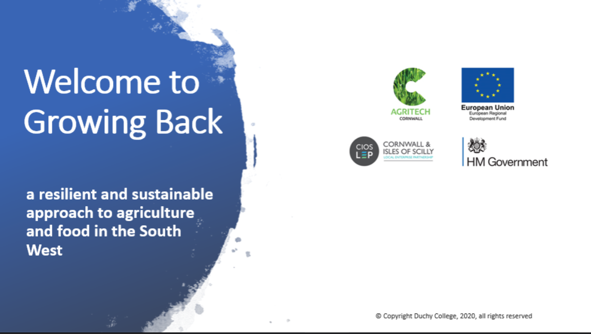 duchyRBS's tweet photo. Thank you to everyone who took part in this week's #growingbacksw webinar series and thank you to all of you who joined us.
In this series we considered where we want to be, we hope to be back with you with a new series in the autumn to look at how we can get there. https://t.co/92Oa3BdmGI