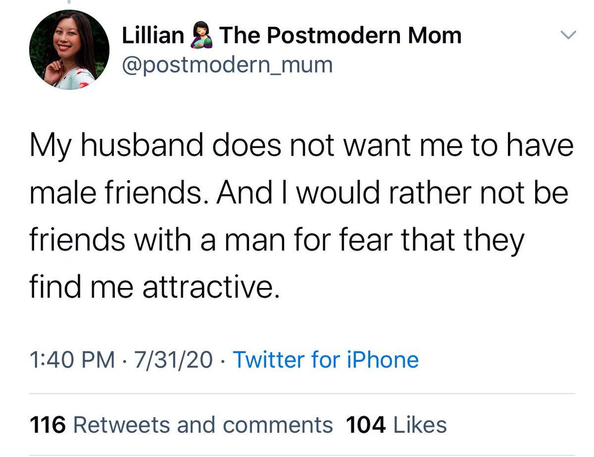 Proudly announcing to the world that she is in an abusive relationship with a controlling, insecure husband.