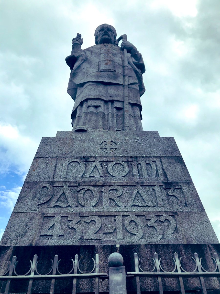 CatSPorter's tweet photo. Early morning pilgrimage to have a chat with Patrick #SlievePatrick #Saul #LowerLecale https://t.co/ABAf4ovDXd